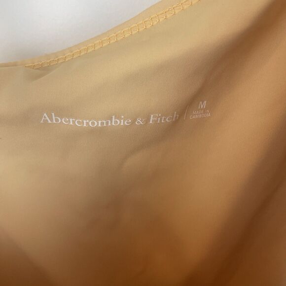 Abercrombie & Fitch Orange Creamsicle One Shoulder Activewear Dress Size M - Picture 4 of 6